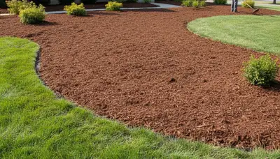 Fresh mulch installation with clean landscape bed edges in Indianapolis, IN by Chop Chop Landscaping