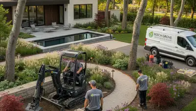 Landscaping service in Indianapolis, IN for custom yard design and outdoor maintenance