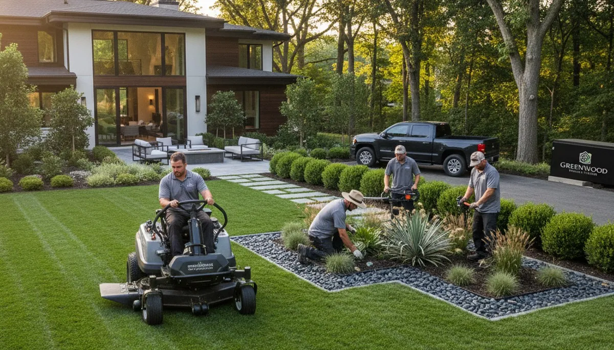 Landscaping service in Indianapolis, IN for custom landscape design and lawn care