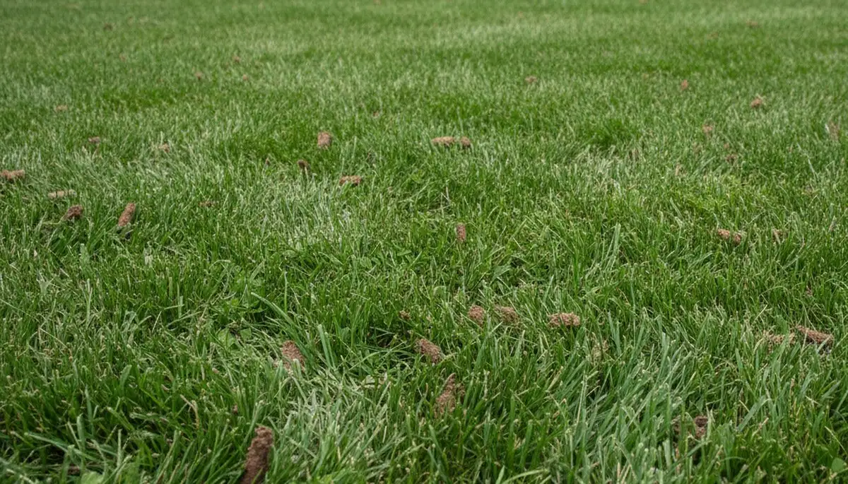 Post-aeration lawn recovery with healthy green turf in Indianapolis, IN by Chop Chop Landscaping
